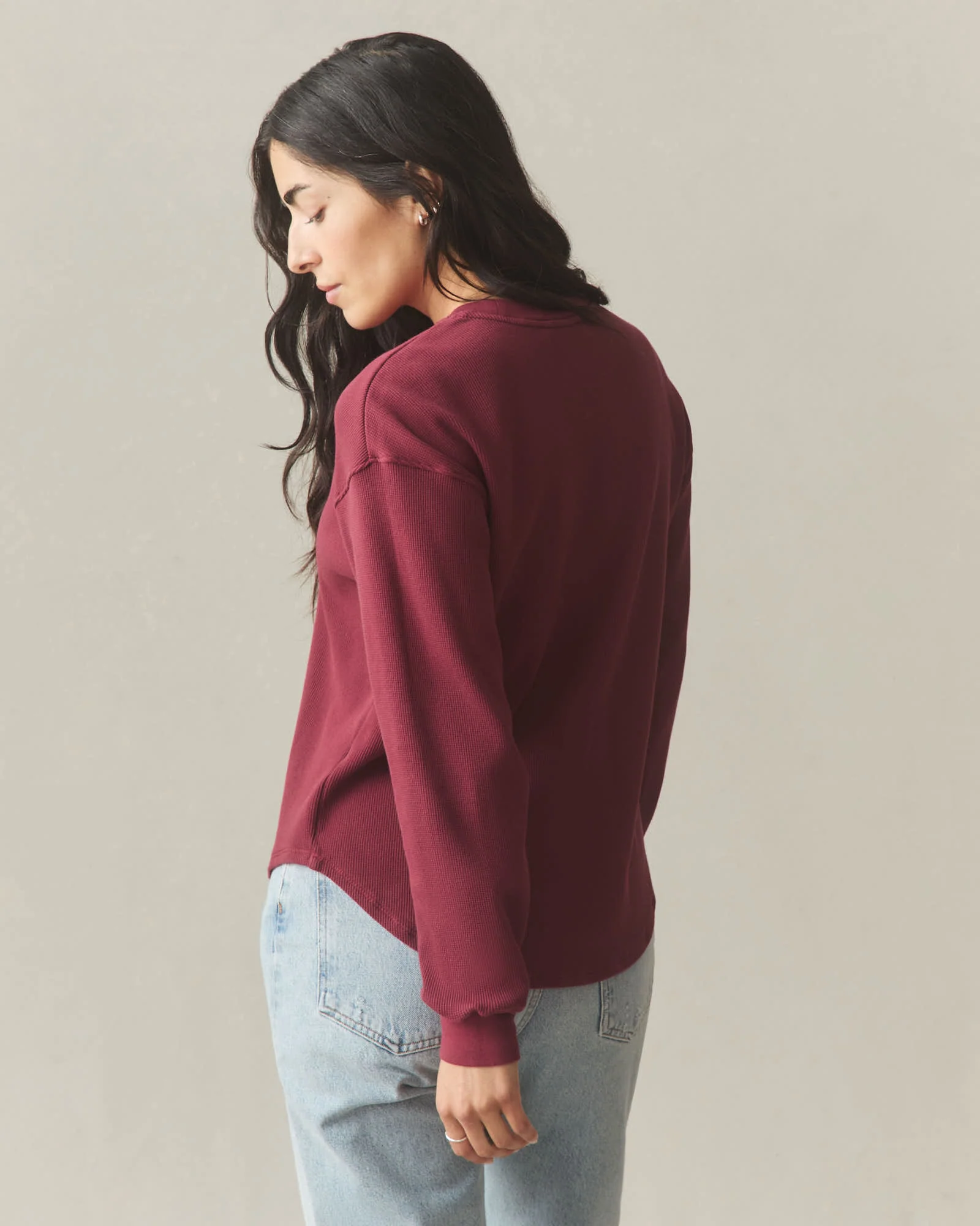 Women's Thermal Crew - Pomegranate - Image 4