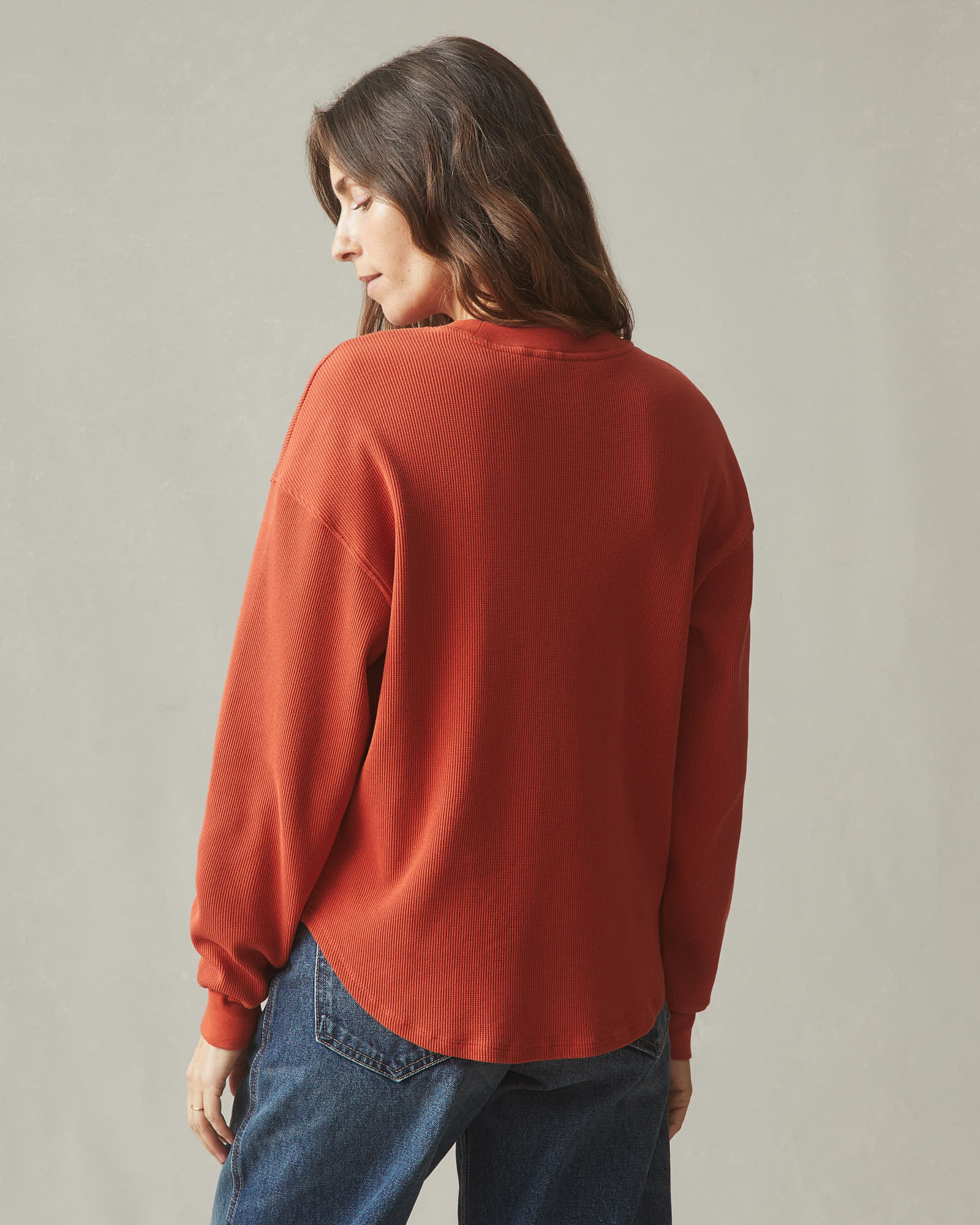 Women's Thermal Crew - Tiger Lily - Image 5