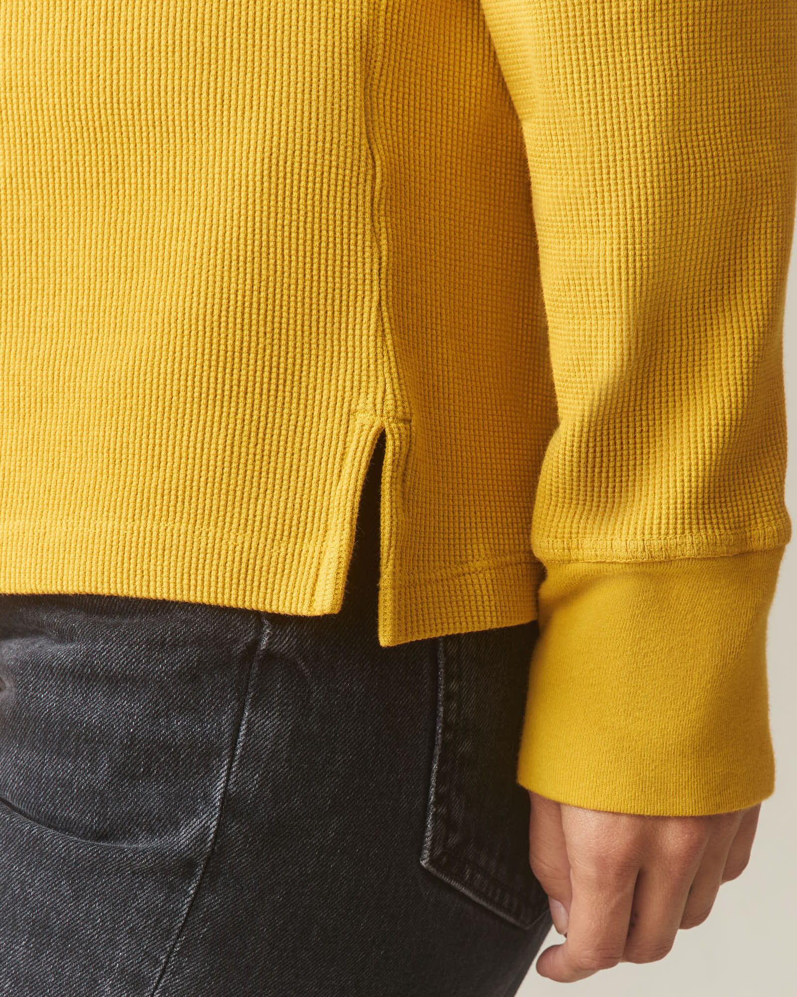 Women's Thermal Henley - Nugget Gold - Image 4