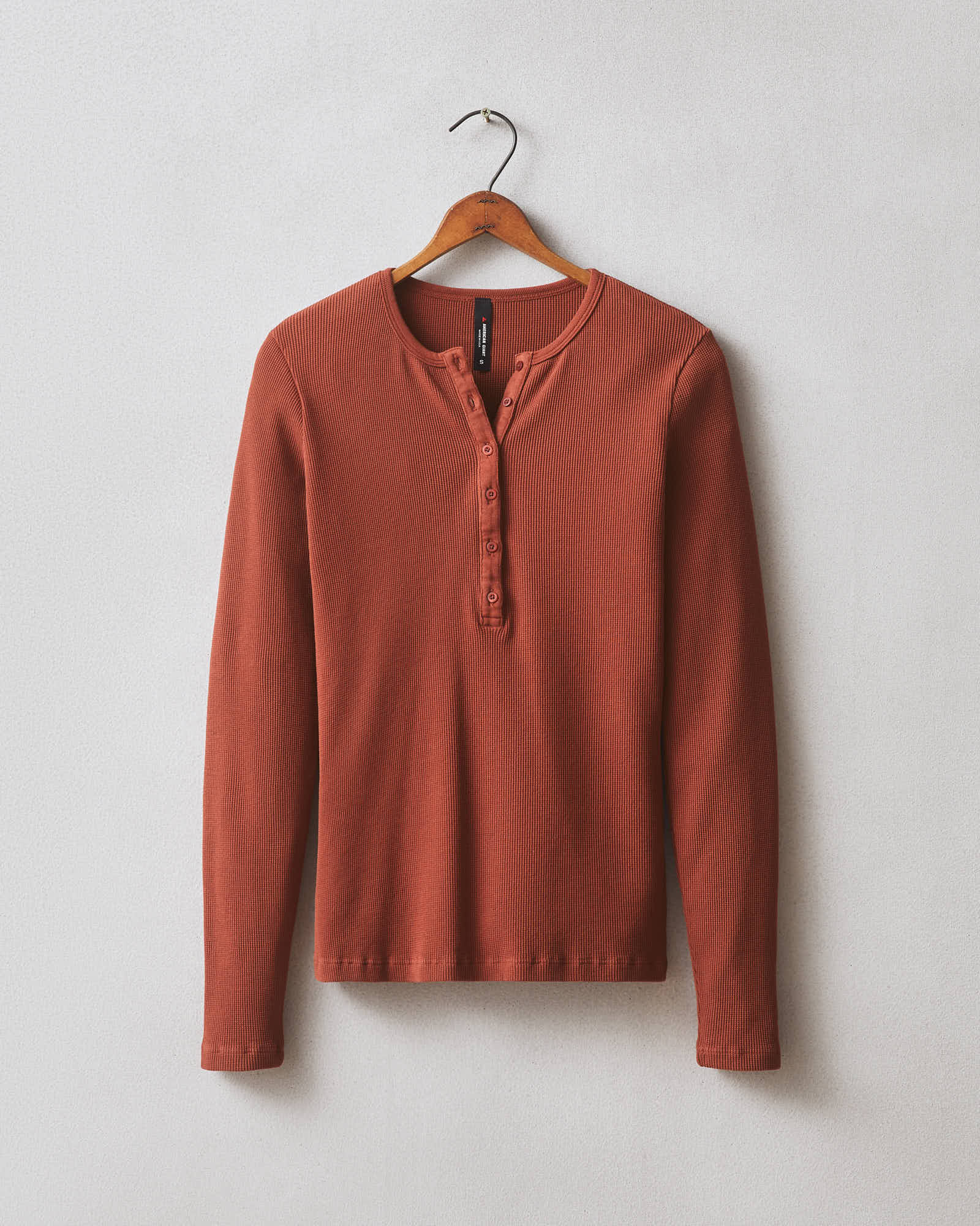 Women's Thermal Henley - Smoked Paprika - Image 6