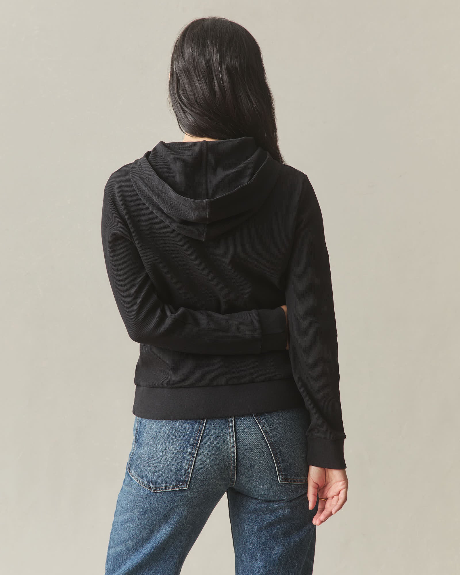 Women's Thermal Pullover - Black - Image 4