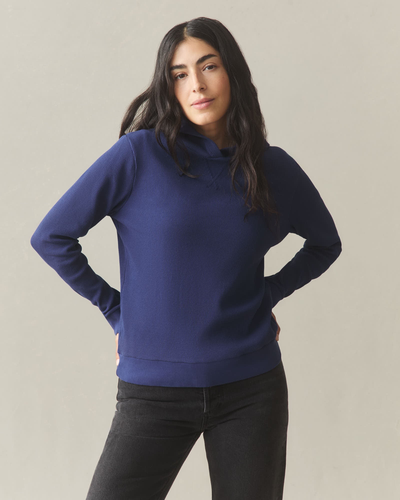 Women's Thermal Pullover - Blueprint - Image 2
