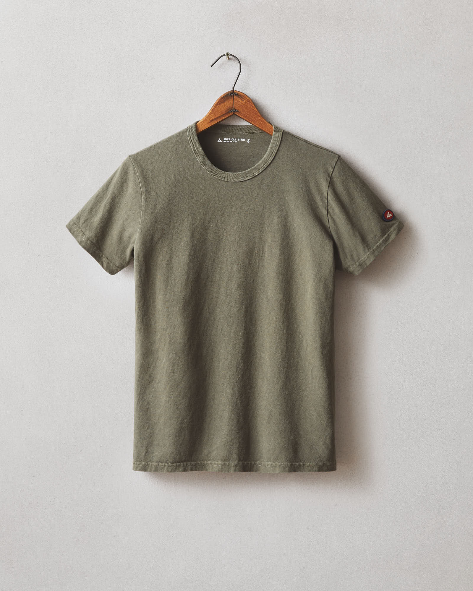 Women's Vintage Crew Tee - Washed Olive - Image 5