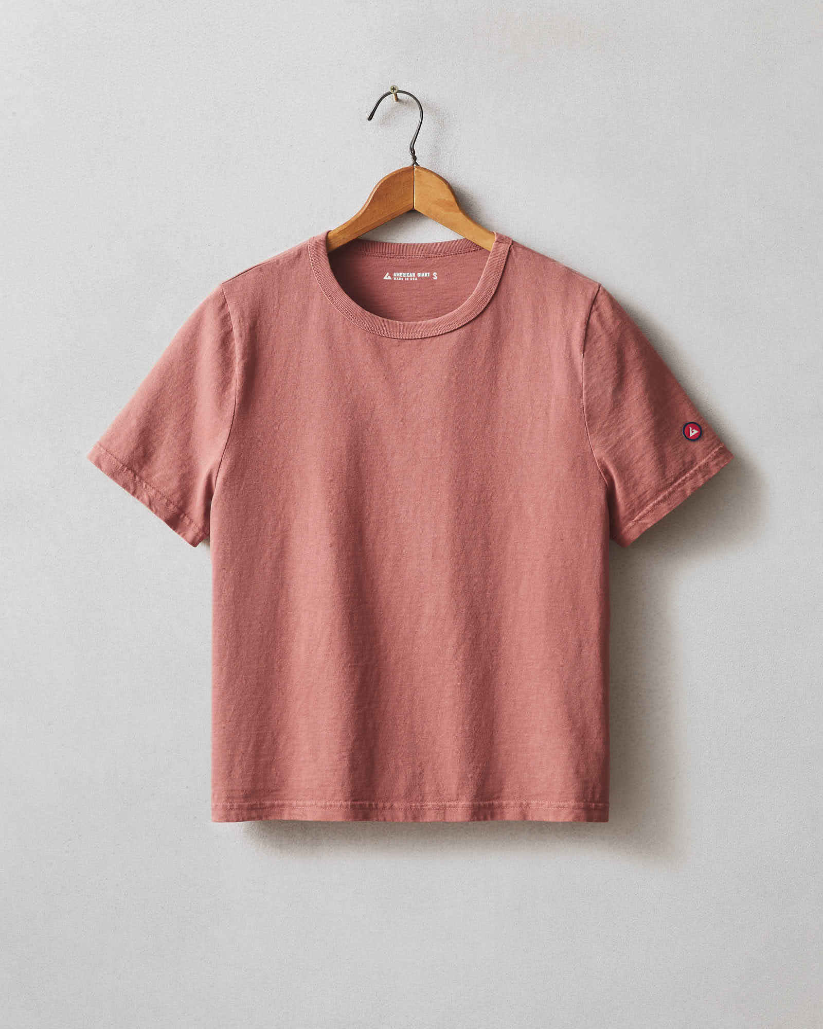 Women's Vintage Crew Tee - Washed Red Terra - Image 6