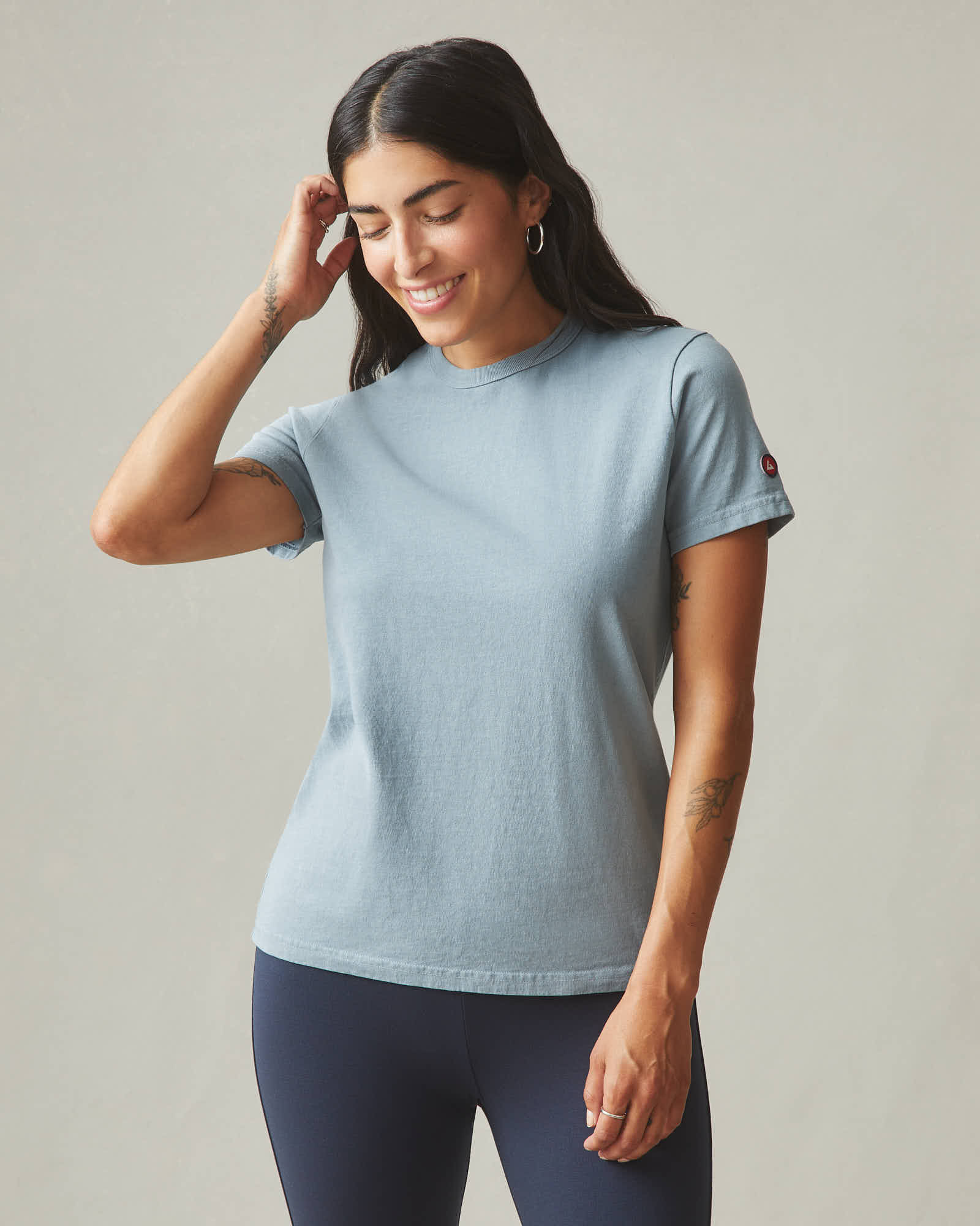 Women's Vintage Crew Tee - Washed Trooper - Image 2
