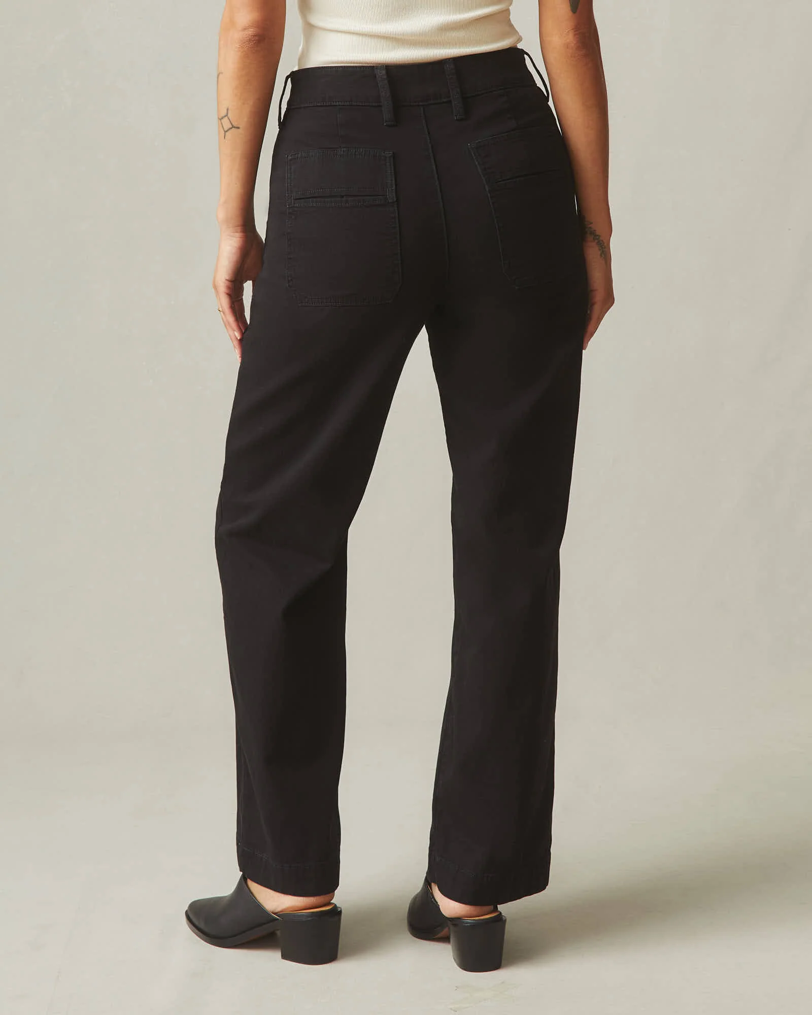 Women's Wide Leg Pant - Black - Image 3