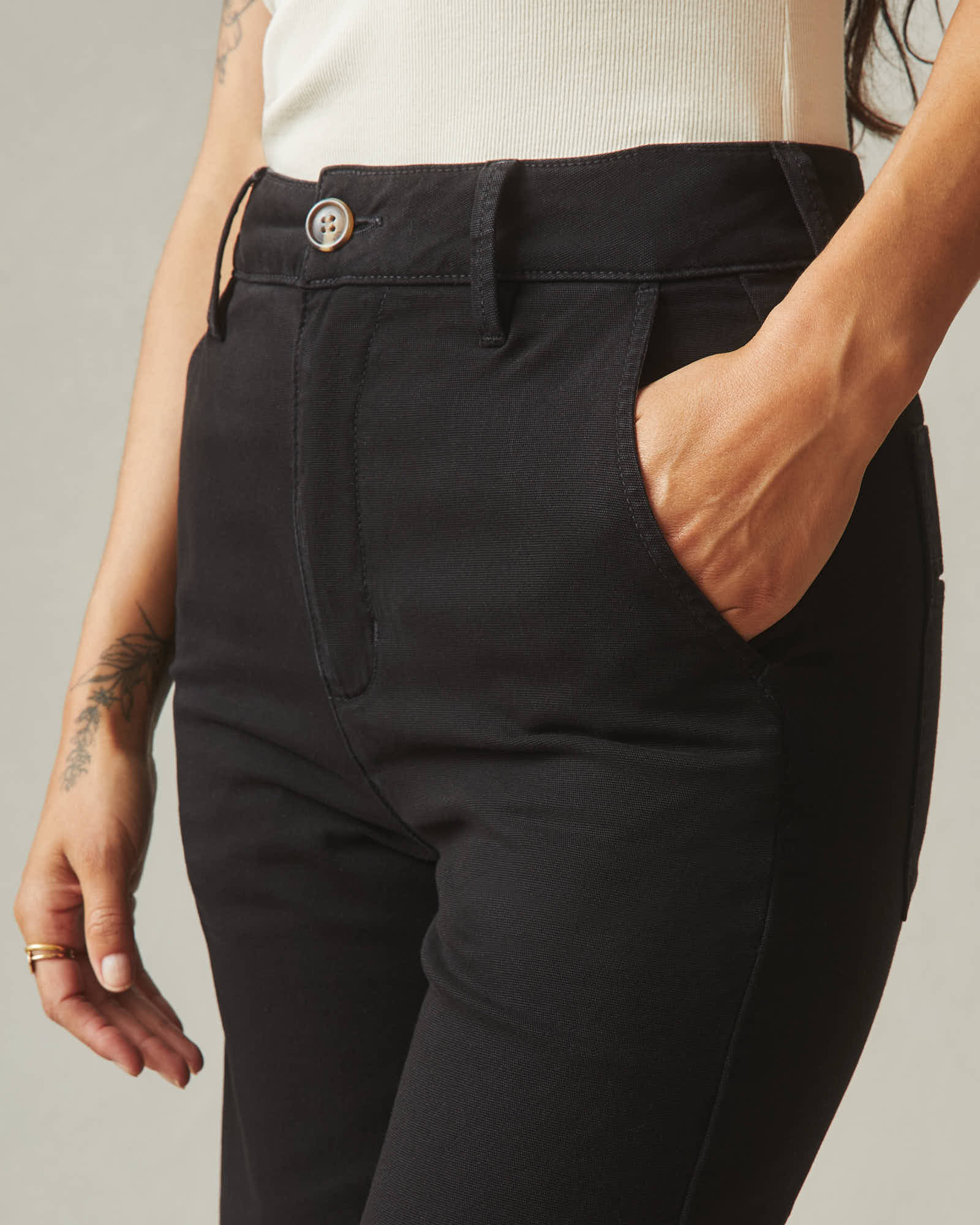 Women's Wide Leg Pant - Black - Image 4