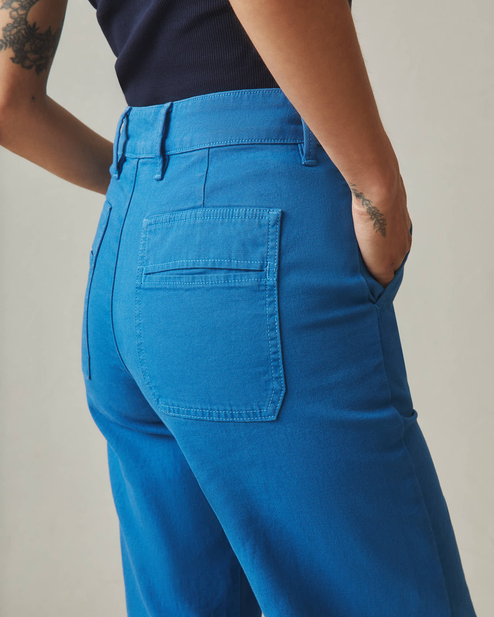 Women's Wide Leg Pant - Blue Sail - Image 3