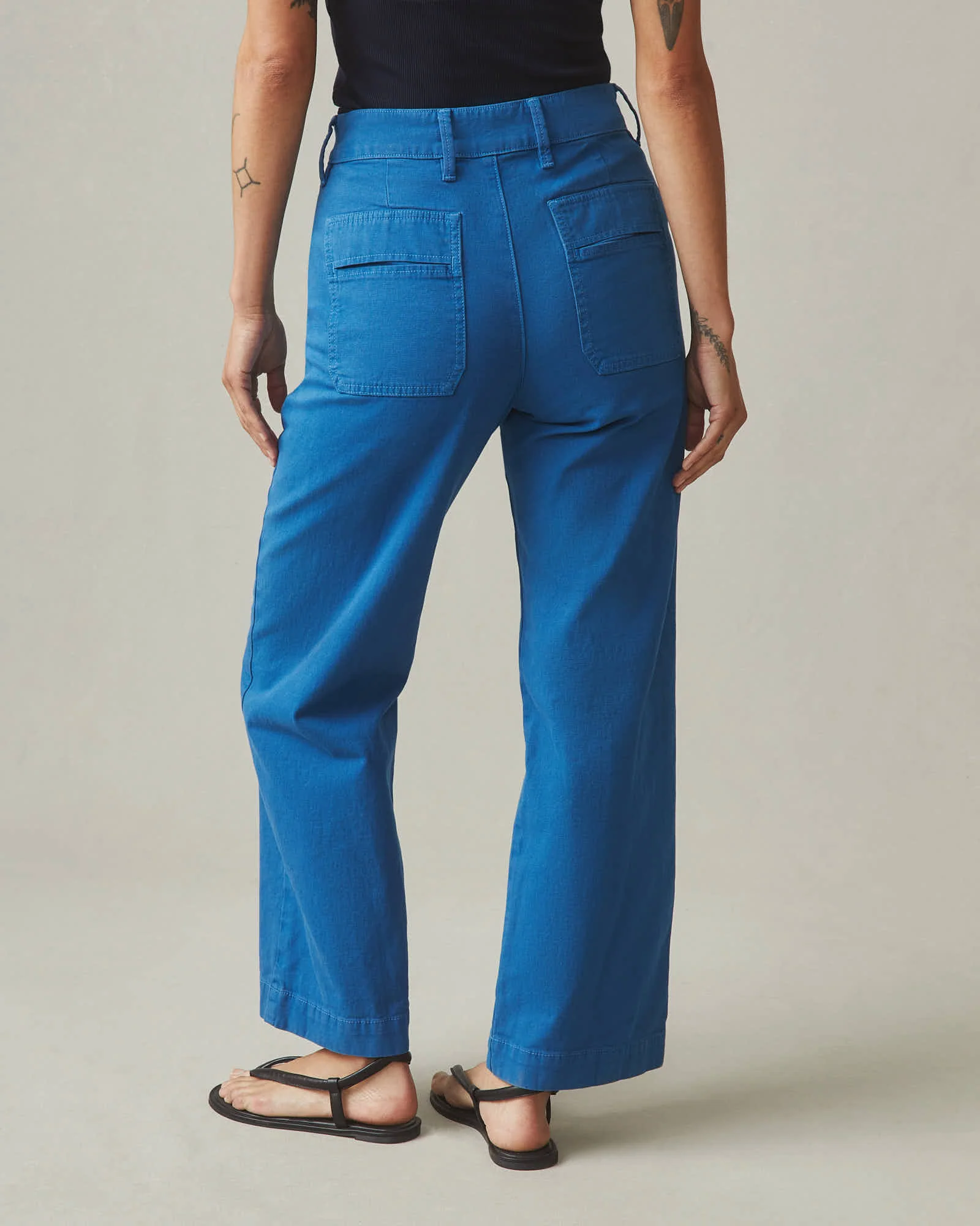 Women's Wide Leg Pant - Blue Sail - Image 4