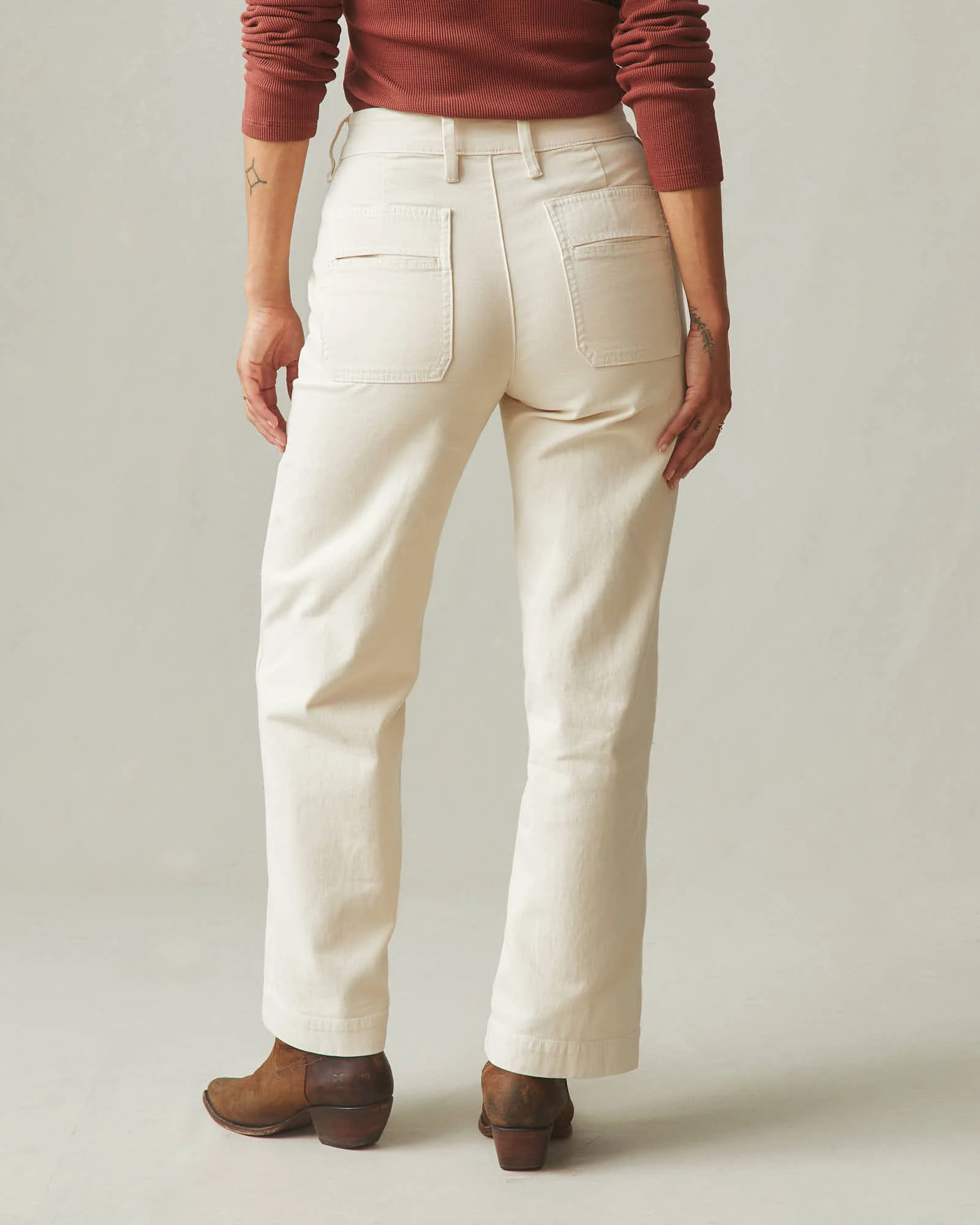 Women's Wide Leg Pant - Creme Brulee - Image 3